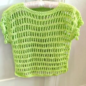 New Crochet Mesh Top